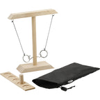 Wooden Ring Toss Game with Storage Bag - Wood - Right Angle 3
