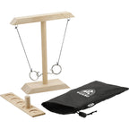 Wooden Ring Toss Game with Storage Bag - Wood - Right Angle