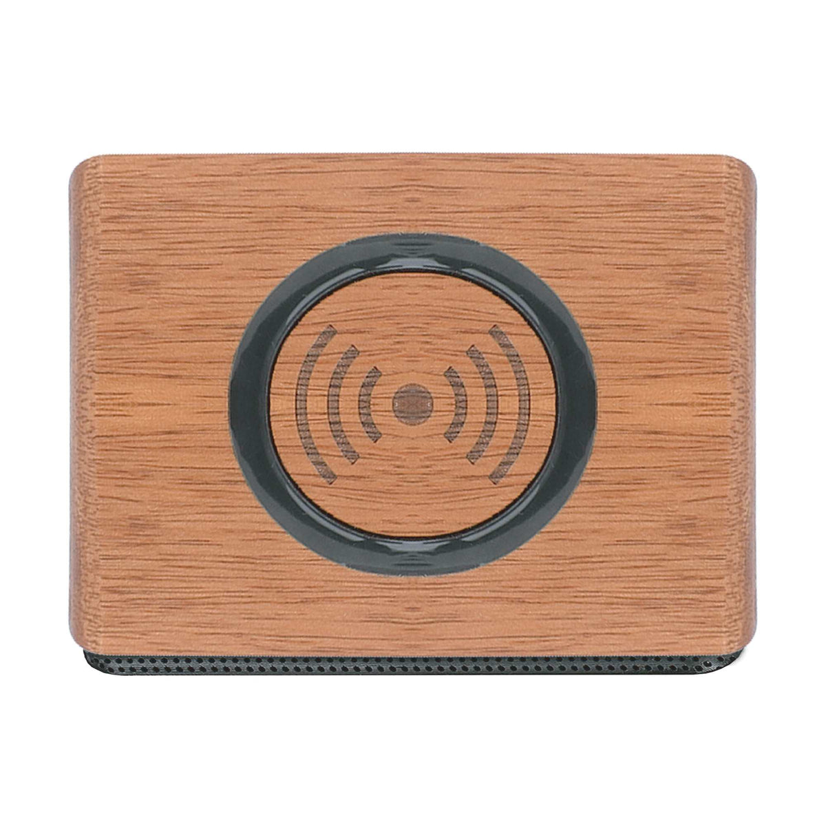 Wooden Speaker with Wireless Charging Top Laser Engraving - Wood - Top