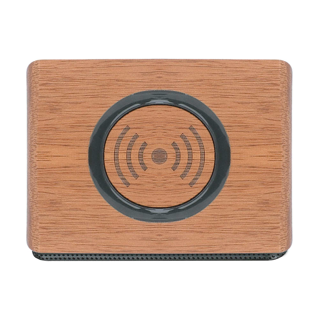 Wooden Speaker with Wireless Charging Top - Wood - Top