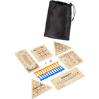 Wooden Travel Peg Game Set, 6 in 1 - Natural - Detail 3