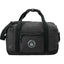 Woodland Cotton Canvas Duffel Bag with Carabiner - Black - Front