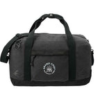 Woodland Cotton Canvas Duffel Bag with Carabiner Transfer - Black - Front