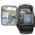 Work Anywhere Laptop Backpack with Organizer Pouch, 15 Inch Embroidery - Charcoal - Front 2