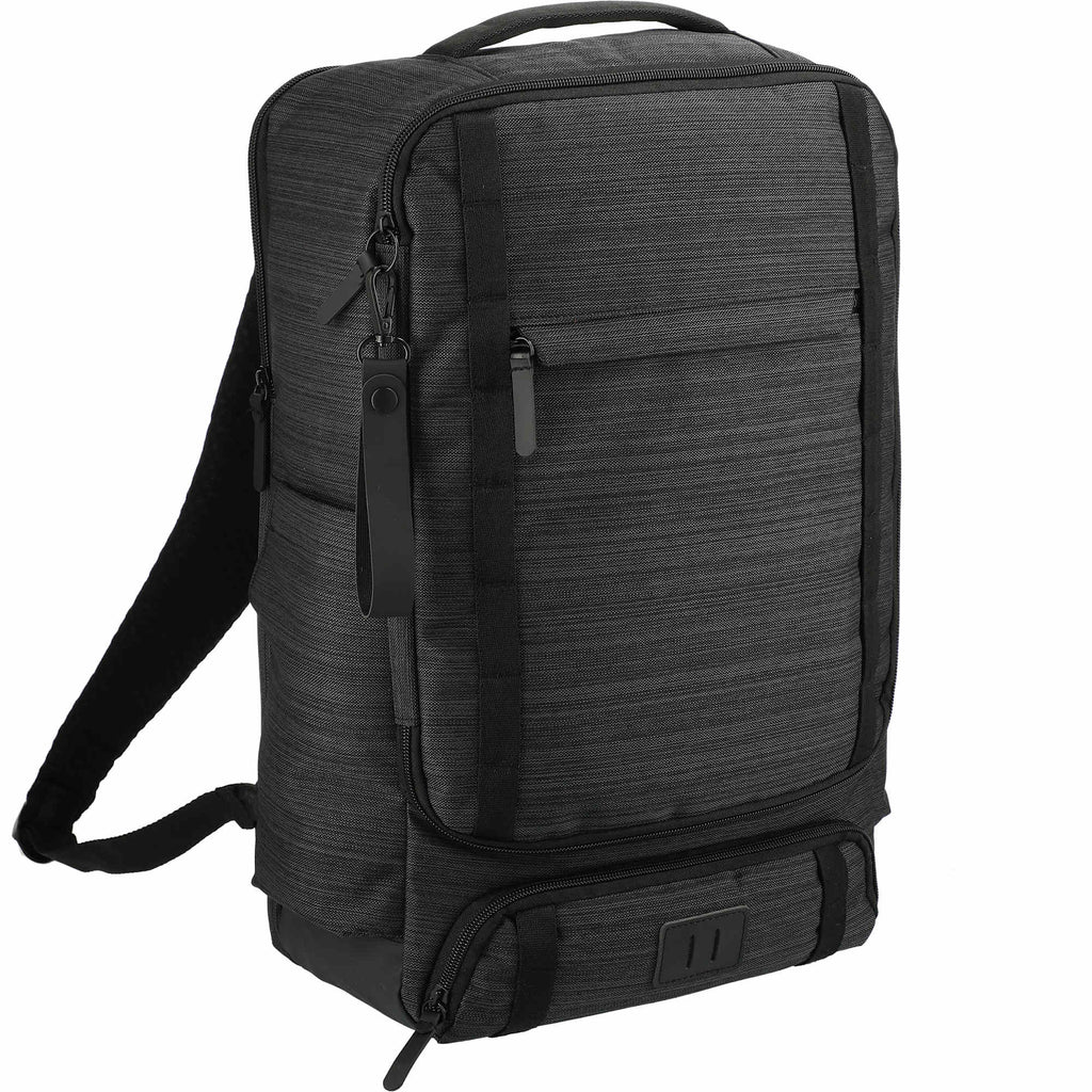 Work Anywhere Laptop Backpack with Organizer Pouch, 15 Inch Embroidery - Charcoal - Right Angle 3