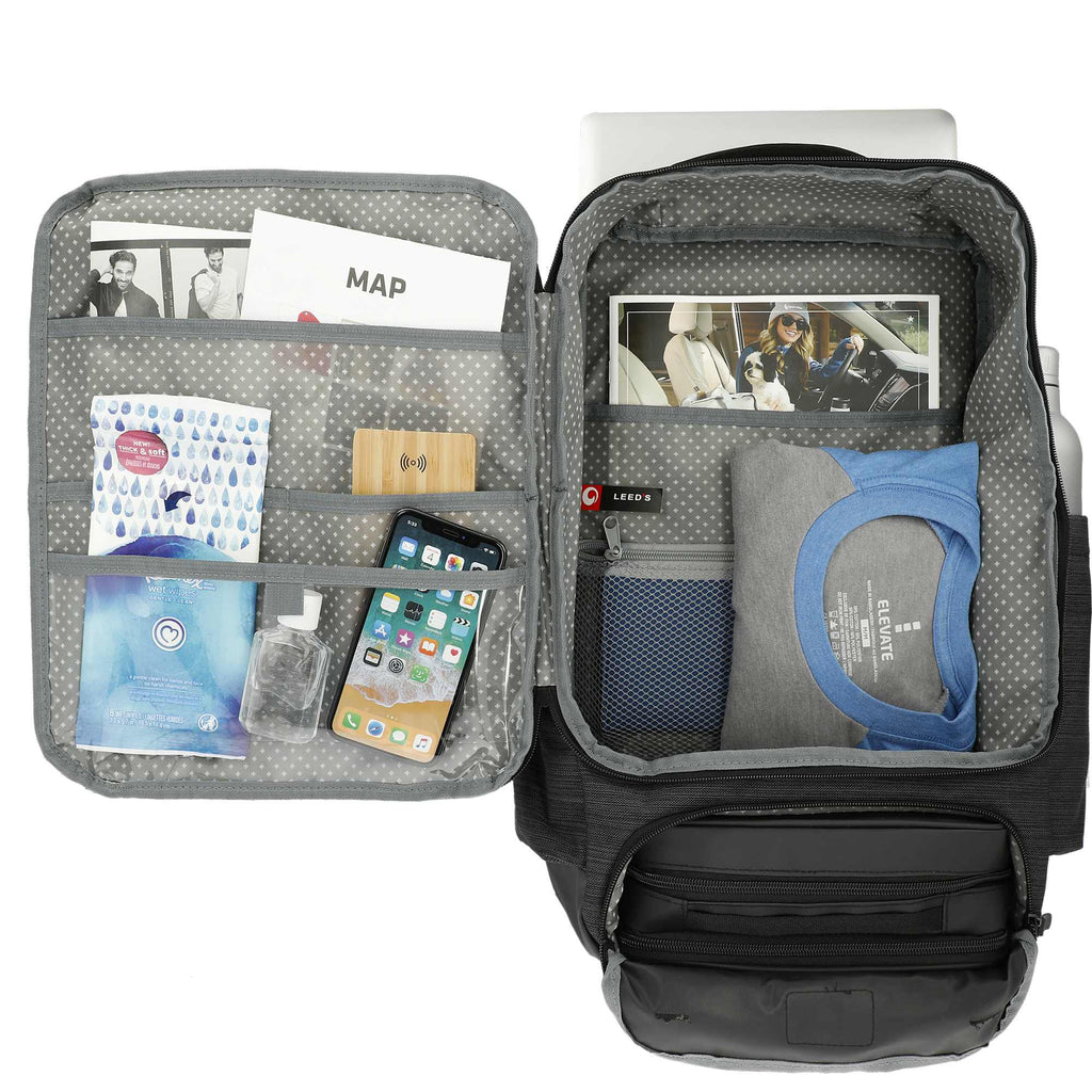 Work Anywhere Laptop Backpack with Organizer Pouch, 15 Inch Transfer - Charcoal - Front 2