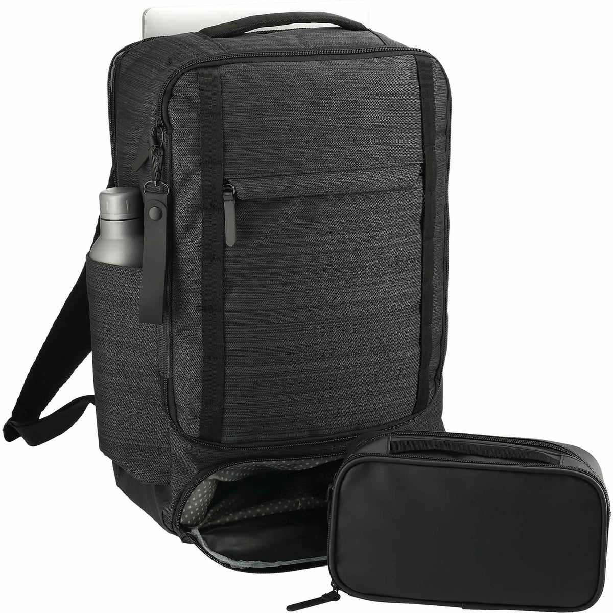 Work Anywhere Laptop Backpack with Organizer Pouch, 15 Inch Transfer - Charcoal - Right Angle 4