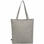 Work Anywhere Laptop Tote in Recycled Polyester Embroidery - Gray - Back