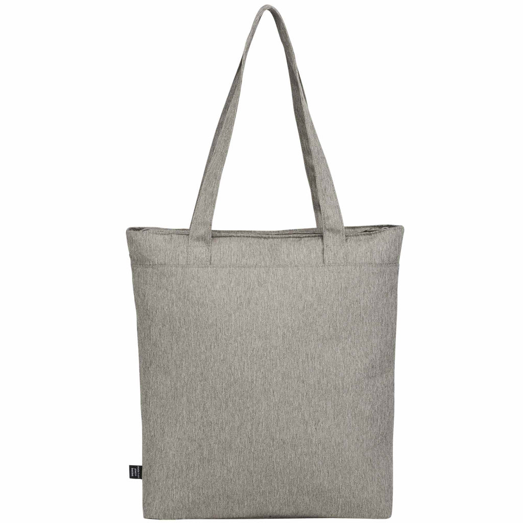 Work Anywhere Laptop Tote in Recycled Polyester Full Color - Gray - Back