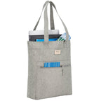 Work Anywhere Laptop Tote in Recycled Polyester Full Color - Gray - Right Angle 2