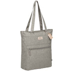 Work Anywhere Laptop Tote in Recycled Polyester Full Color - Gray - Right Angle