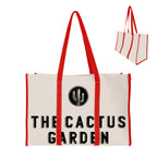 Wrap Around Tote Bag in Recycled Canvas - Red - Silk Screen