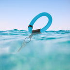 Wristband Key Holder That Floats - Blue - Inuse