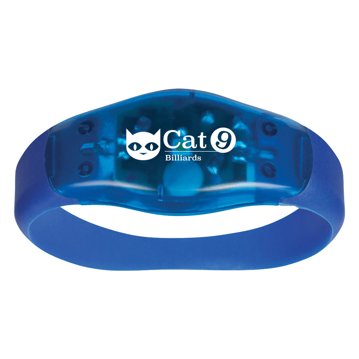 Wristband with a Safety Light - Blue - Pad Print