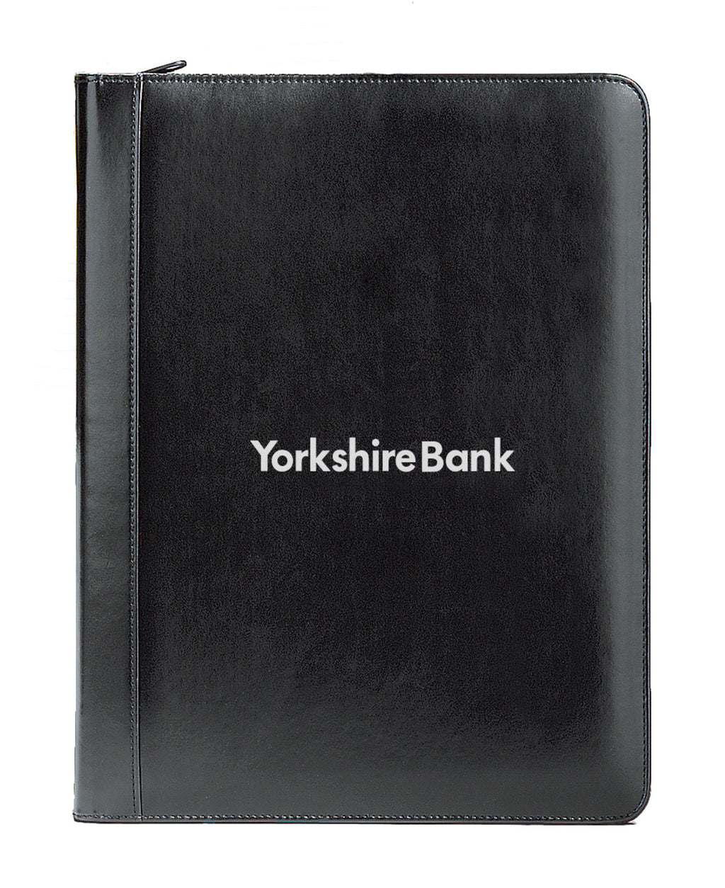 Writer's Zippered Ring Binder Padfolio, 1 Inch - Black - View 1