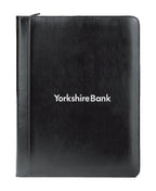 Writer's Zippered Ring Binder Padfolio, 1 Inch - Black - View 1