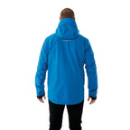 Yamaska 3-in-1 Waterproof Softshell Jacket for Men Laser Engraving - Olympic Blue/Black - Back On Model