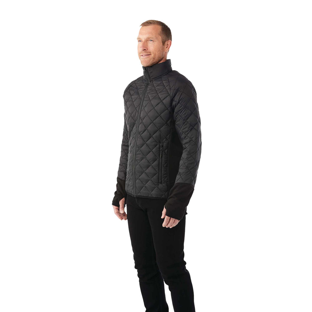 Yamaska 3-in-1 Waterproof Softshell Jacket for Men Transfer - Black/Black - On Model