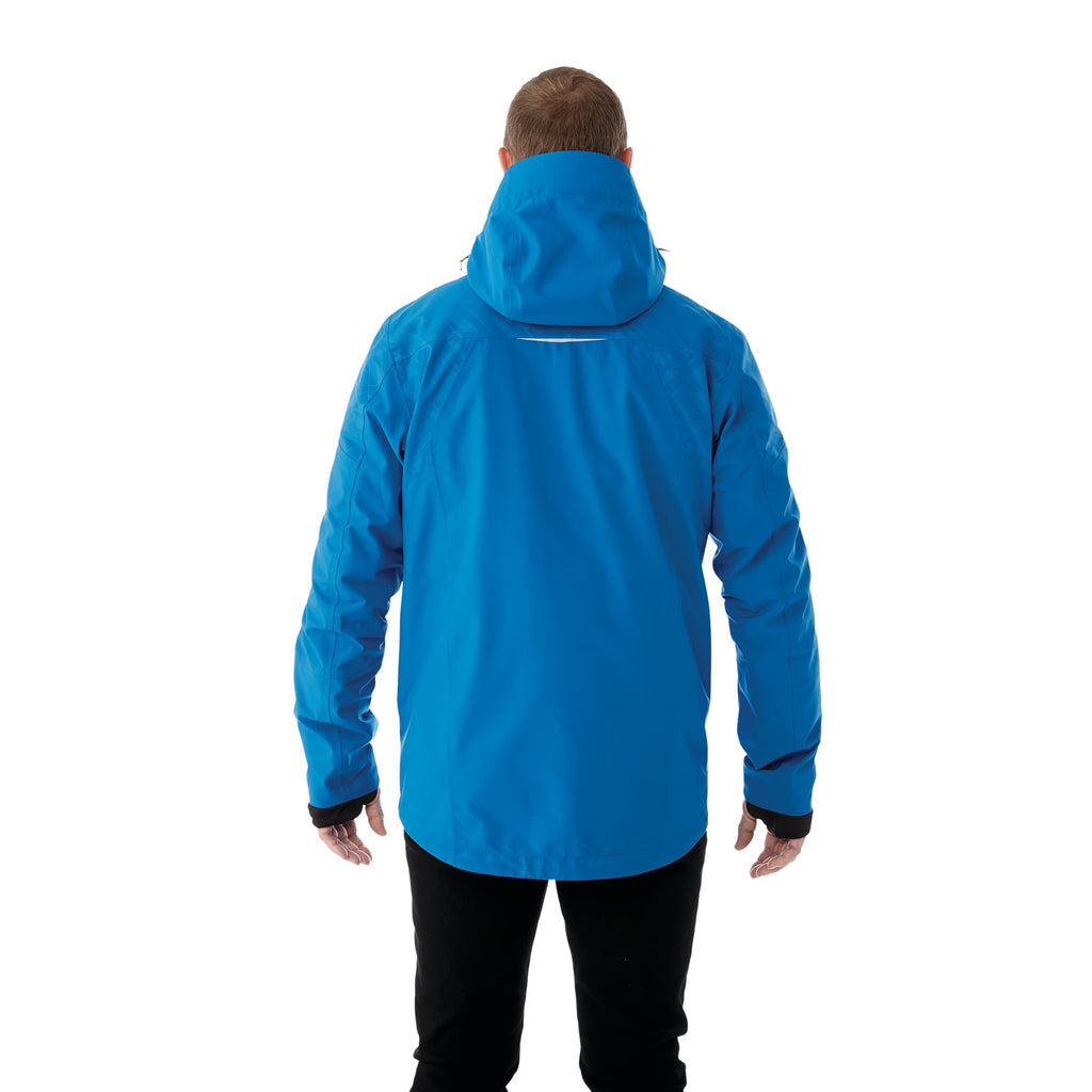 Yamaska 3-in-1 Waterproof Softshell Jacket for Men Transfer - Olympic Blue/Black - Back On Model