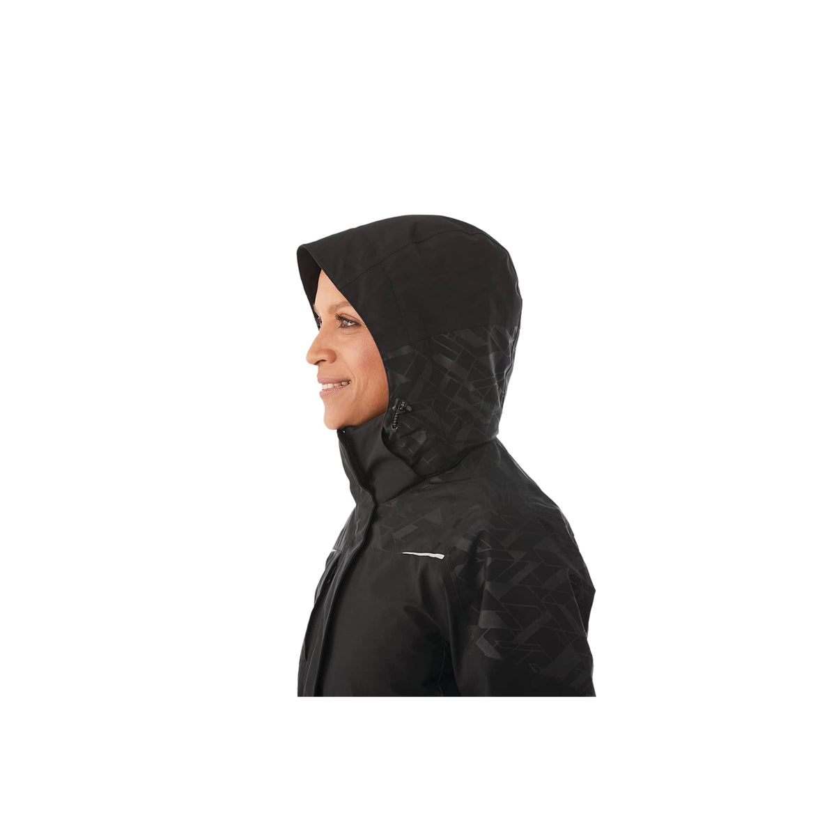 Yamaska 3-in-1 Waterproof Softshell Jacket for Women Transfer - Black/Black - On Model 3