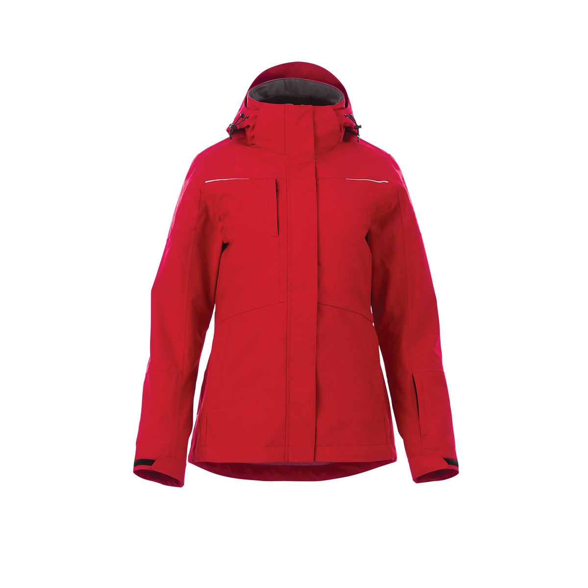 Yamaska 3-in-1 Waterproof Softshell Jacket for Women Transfer - Team Red/Black - Front Flat