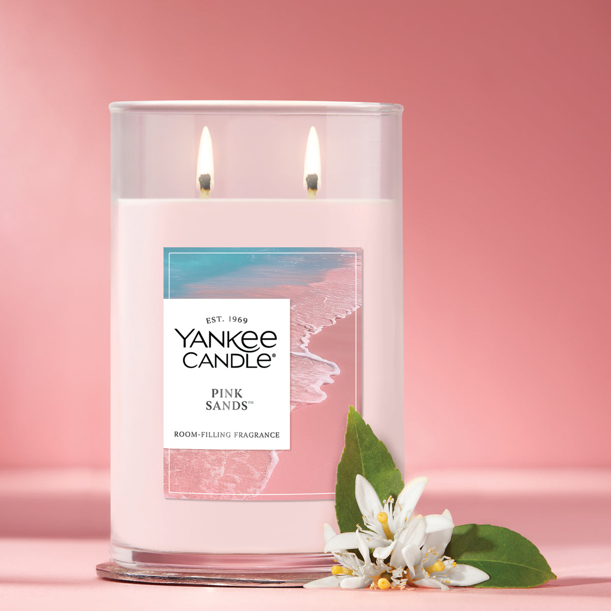 Yankee Candle Large Tumbler Candle with Lid - Pink Sands - View 3