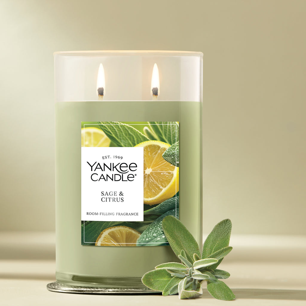 Yankee Candle Large Tumbler Candle with Lid - Sage and Citrus - View 3