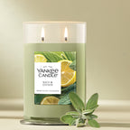 Yankee Candle Large Tumbler Candle with Lid - Sage and Citrus - View 3