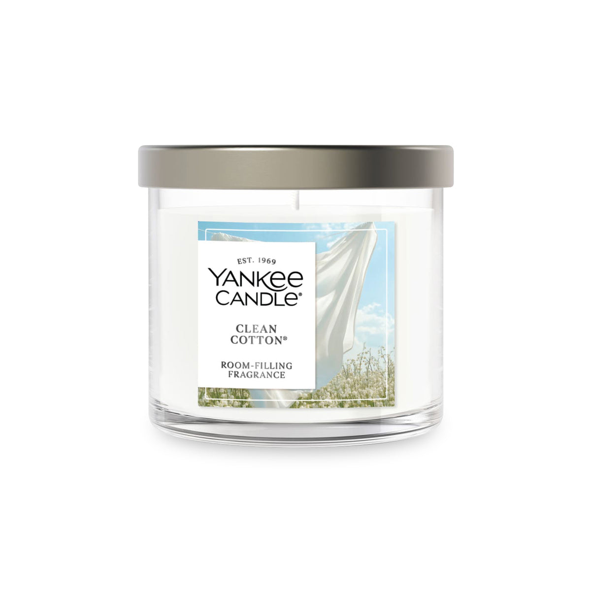 Yankee Candle Small Tumbler Candle with Lid - Clean Cotton - View 2
