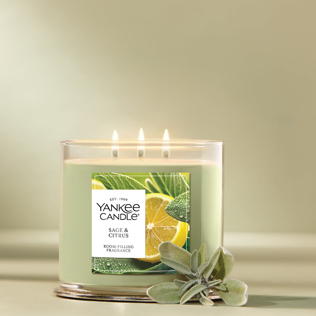 Yankee Candle Three Wick Candle, 14.5 oz - Sage and Citrus - View 5