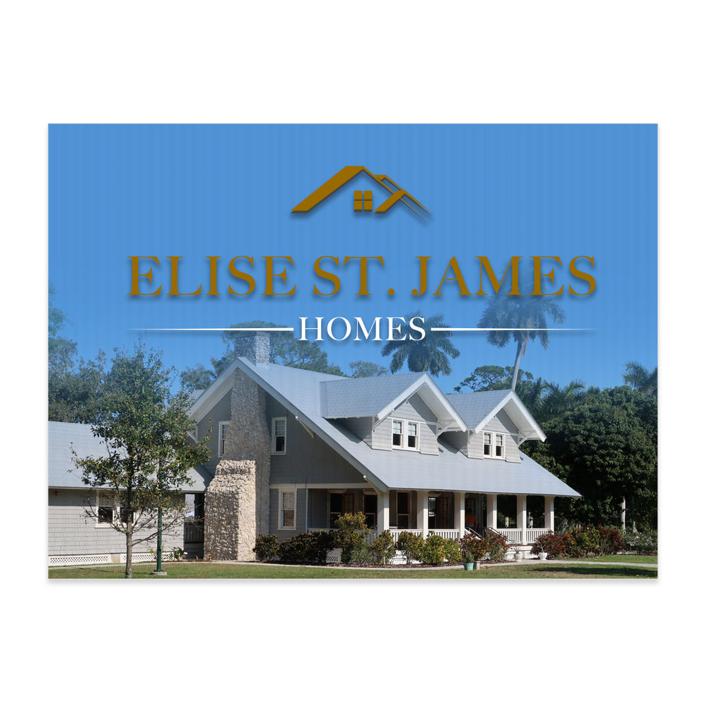 Yard Sign in Full Color - White - Full Color