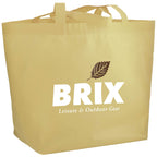 YaYa Flared Shopper Tote in Non-Woven Polypropylene - Cream - Photo