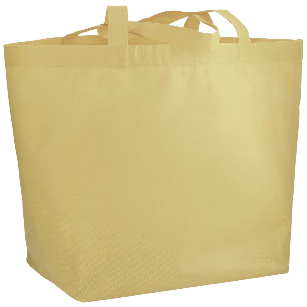 YaYa Flared Shopper Tote in Non-Woven Polypropylene Full Color - Cream - Photo 4