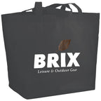 YaYa Flared Shopper Tote in Non-Woven Polypropylene Full Color - Gray - Photo