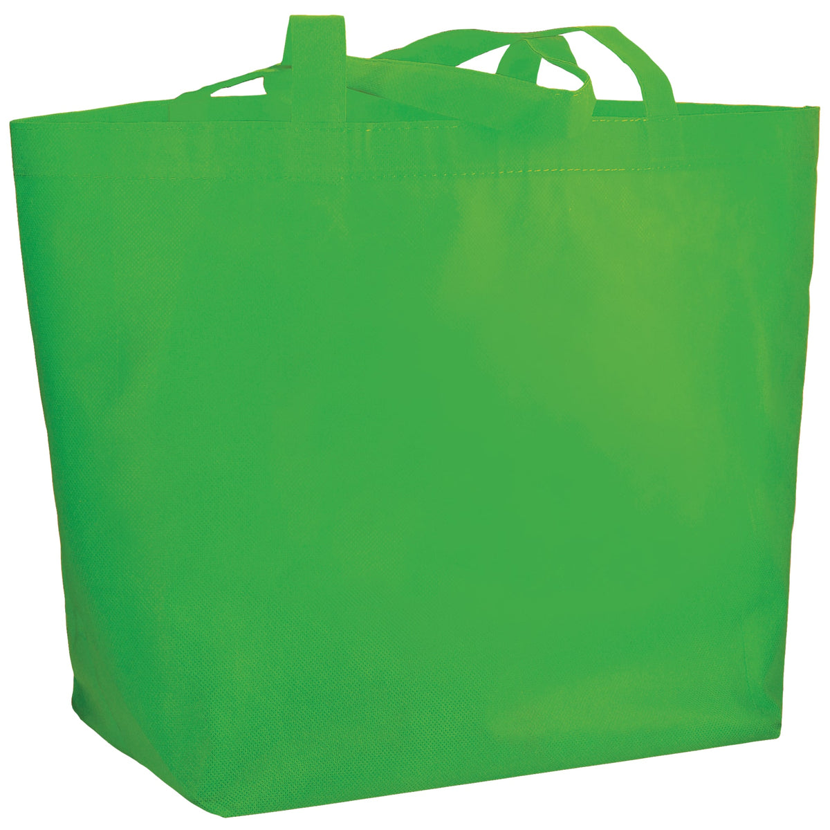 YaYa Flared Shopper Tote in Non-Woven Polypropylene Full Color - Lime Green - Photo 2