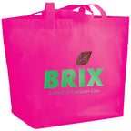YaYa Flared Shopper Tote in Non-Woven Polypropylene Full Color - Magenta - Photo