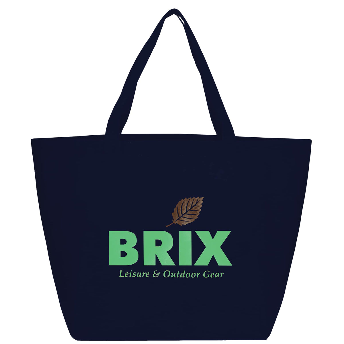 YaYa Flared Shopper Tote in Non-Woven Polypropylene Full Color - Navy Blue - Front