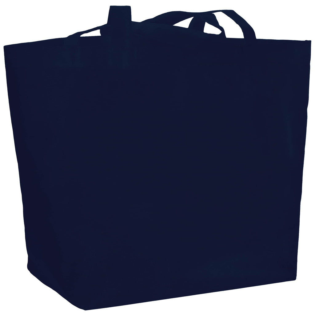 YaYa Flared Shopper Tote in Non-Woven Polypropylene Full Color - Navy Blue - Photo 2