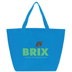 YaYa Flared Shopper Tote in Non-Woven Polypropylene Full Color - Process Blue - Front