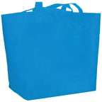 YaYa Flared Shopper Tote in Non-Woven Polypropylene Full Color - Process Blue - Photo 2