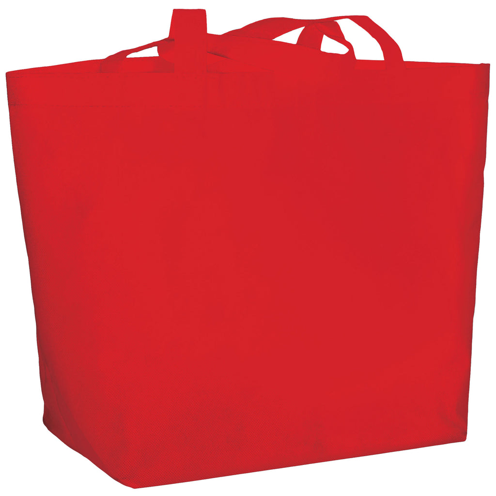 YaYa Flared Shopper Tote in Non-Woven Polypropylene Full Color - RED - Photo 2