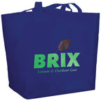 YaYa Flared Shopper Tote in Non-Woven Polypropylene Full Color - Royal Blue - Photo