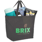 YaYa Flared Shopper Tote in Non-Woven Polypropylene - Gray - Photo 2