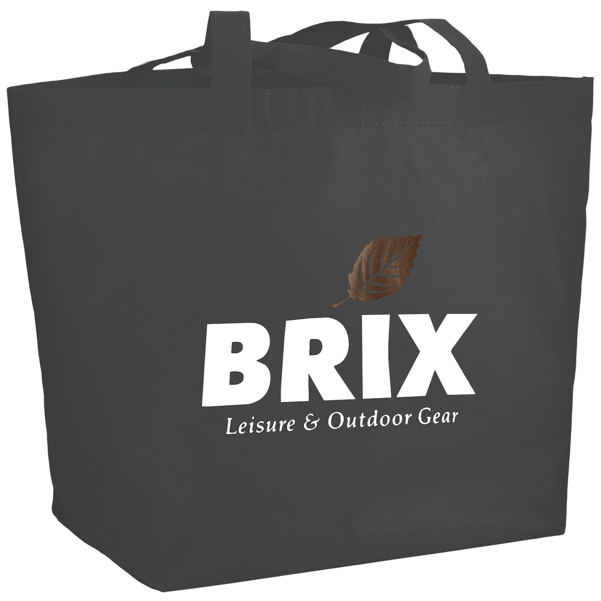 YaYa Flared Shopper Tote in Non-Woven Polypropylene - Gray - Photo