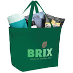 YaYa Flared Shopper Tote in Non-Woven Polypropylene - Green - Photo