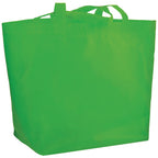 YaYa Flared Shopper Tote in Non-Woven Polypropylene - Lime Green - Photo 2