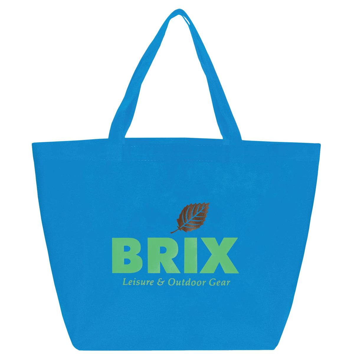 YaYa Flared Shopper Tote in Non-Woven Polypropylene - Process Blue - Front