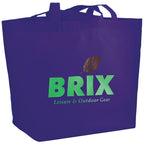 YaYa Flared Shopper Tote in Non-Woven Polypropylene - Purple - Photo