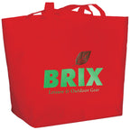 YaYa Flared Shopper Tote in Non-Woven Polypropylene - RED - Photo