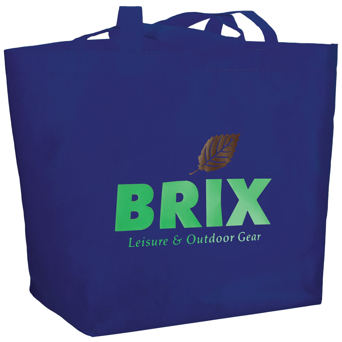 YaYa Flared Shopper Tote in Non-Woven Polypropylene - Royal Blue - Photo